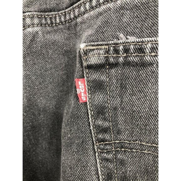 Vintage Levis Men's 550 Relaxed Fit Jeans W42 L30 Black Canada Red Tab Y2k 2001 - Picture 3 of 11